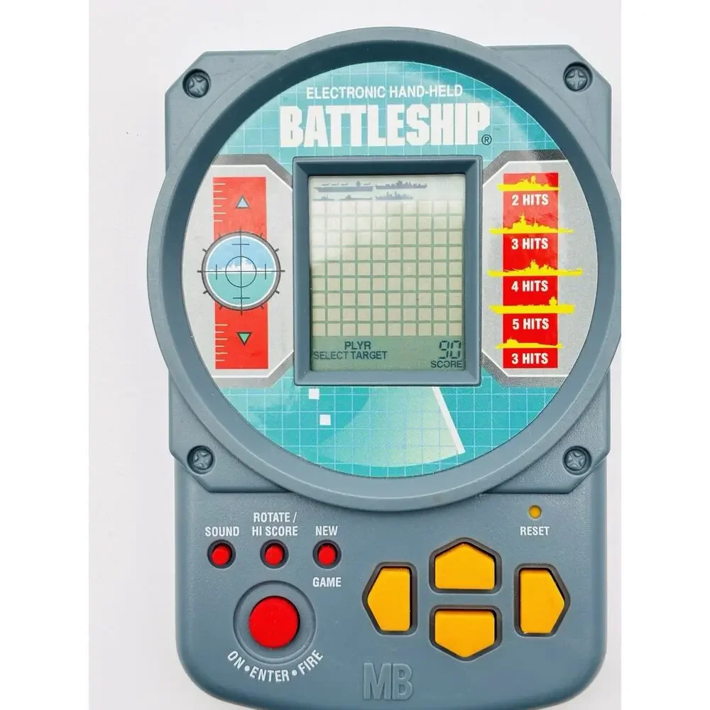 Battle Ship Electronic Handheld Game 1995 Milton Bradley Travel - Tested - Works